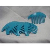 Turquoise Plastic Hair Grip/ Comb