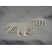 White Plastic Hair Grip/ Comb