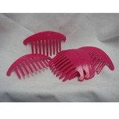 Hot Pink Plastic Comb/ Grips