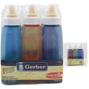 Gerber 6PK 9oz/266ml Fashion Tints Baby Bottle