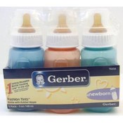Gerber 3PK-5oz Fashion Tints Baby Bottle