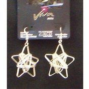 Star Silver tone Earrings(Case of 72)