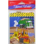 Birthday Construction Thank You Cards