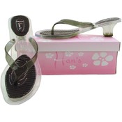 Han's Short High Heel Flip Flops - Black