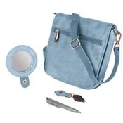 Travelon Convertible Travel Wallet - Blue Microsu
