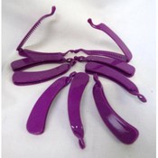 Purple cascade rollers/ clips
