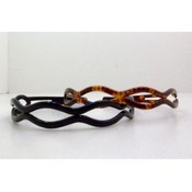 Set of 2 -Shell and Black Headbands