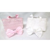 Lace Bows and Bags - Pink and White
