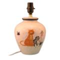 Hand-Painted Cat Lamp