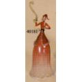 Santa Bell With Scroll Ornament