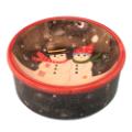 Hand Painted Ceramic Snowman Pet Feeding Dish