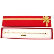 Crystal Tennis Bracelet in Red Gift Box