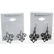 12 pair Fleur de Lis Earrings