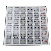 36 Pair Large Stone Earrings