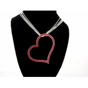 Triple Strand Heart Neck - Multi