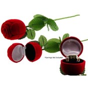 Long Stem Rose Earring/Ring Box