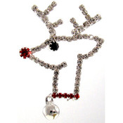 Rudolph the Red Nose Reindeer Pin | Silver