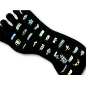 25 Toe Rings in Foot Display