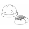 Baby Cap and Bootie Set - White