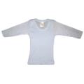 Pastel Blue Long Sleeve Lap Baby T - Shirt