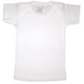 Baby White Interlock Lap T- Shirt