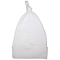 Knotted Baby Cap - White