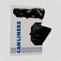 Black, Linear Low-Density Can Liners