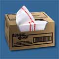 Chix White/Red Foodservice Towels