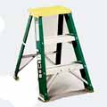 #624 Folding Fiberglass Three-Step Step Stool