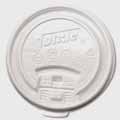 Dixie Tear-Back Plastic Lid - Fits 12 oz and 16 oz