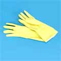 Galaxy Yellow Flock-Lined Gloves