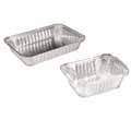 Oblong Aluminum Container &amp; Lids