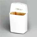 Convertible Floor Receptacle, White Plastic