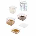 Square Space-Saving Containers and Lids