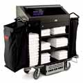Deluxe High-Security Metal Housekeeping Cart