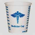 Solo Wax-Coated Paper Graduated Medicine Cup