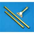 Golden Clip Window Squeegee Handle; Brass Channel