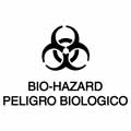 Biohazard Id Decals For Waste Containers Bilingual