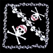Skull and Crossbones Chain Bandanas - Dozen Packed