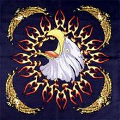 Flaming Eagle Bandanas - Dozen Packed 22x22