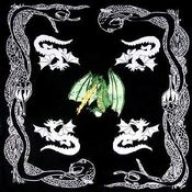 Green Fire Dragon Bandanas - Dozen Packed 22x22
