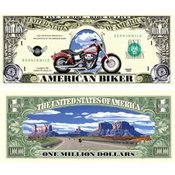 Motorcycle Million Dollar Bills
