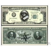 World War II Commemorative Million Dollar Bill