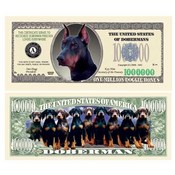 Doberman Pinscher Million Dollar Bill