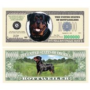 Rottweiler Million Dollar Bill