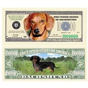 Dachshund Million Dollar Bill