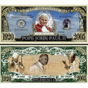 Pope John Paul II Commemorative Bill!