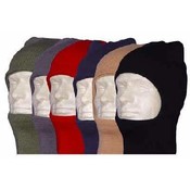 Mixed Colors Open Face Ski Mask - Dozen Packed