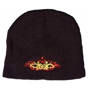 Tribal Embroidered Black Beanie - Dozen Packed