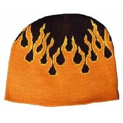 Orange Flames Beanie - Dozen Packed
